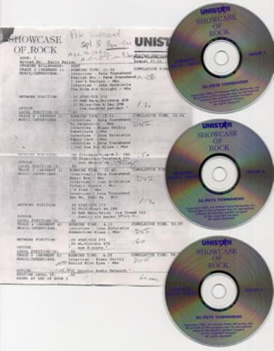 Pete Townshend Showcase Of Rock 3-CD album set (Triple CD) US TOW3CSH133478