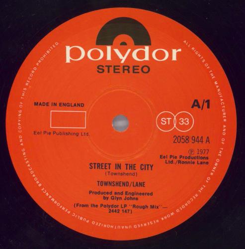 Pete Townshend Street In The City - Open Shrink 12" vinyl single (12 inch record / Maxi-single) UK TOW12ST822607