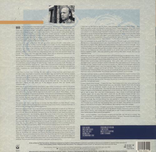 Pete Townshend White City - Bonus Picture Disc vinyl LP album (LP record) German TOWLPWH874600