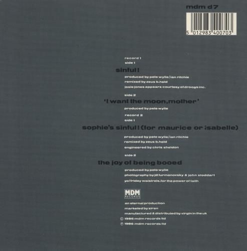 Pete Wylie Sinful - Double Pack 7" vinyl single (7 inch record / 45) UK PWY07SI193678