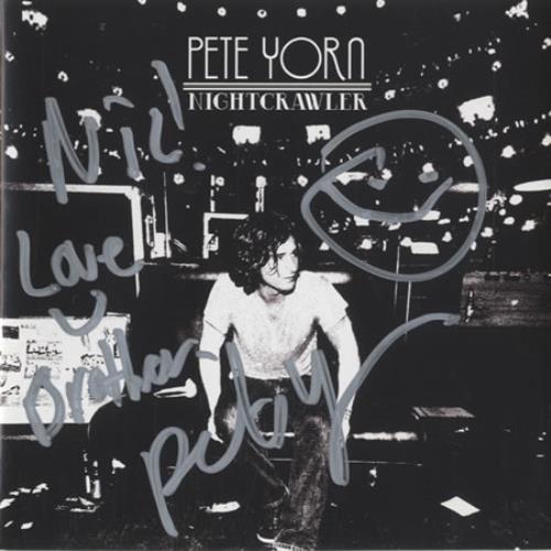 Pete Yorn Nightcrawler - Autographed CD album (CDLP) US PYNCDNI429739