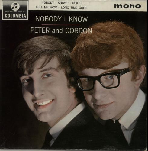 Peter & Gordon Nobody I Know EP 7" vinyl single (7 inch record / 45) UK P&G07NO654911