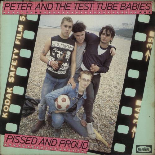 Peter & The Test Tube Babies Pissed And Proud - VG vinyl LP album (LP record) UK P&BLPPI860103