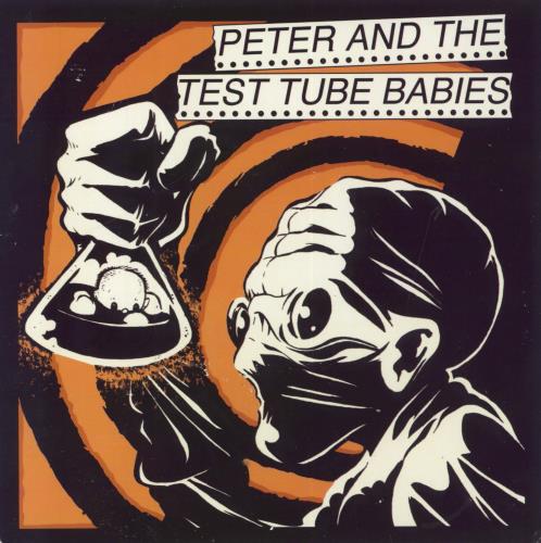 Peter & The Test Tube Babies Supermodels - Clear With Multicolour Splatter 7" vinyl single (7 inch record / 45) UK P&B07SU807545