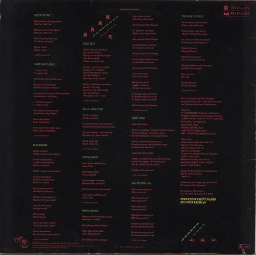 Peter Baumann Repeat Repeat vinyl LP album (LP record) German BMNLPRE672529