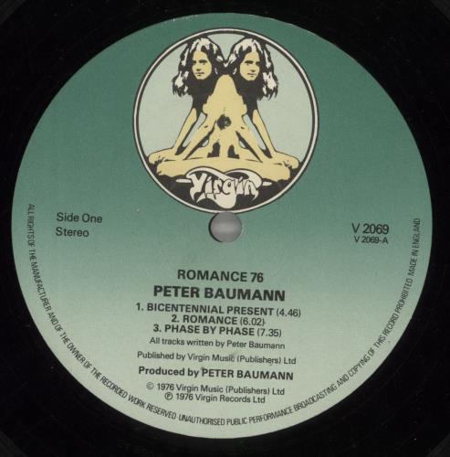Peter Baumann Romance 76 vinyl LP album (LP record) UK BMNLPRO660936