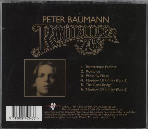 Peter Baumann Romance '76 CD album (CDLP) UK BMNCDRO791263