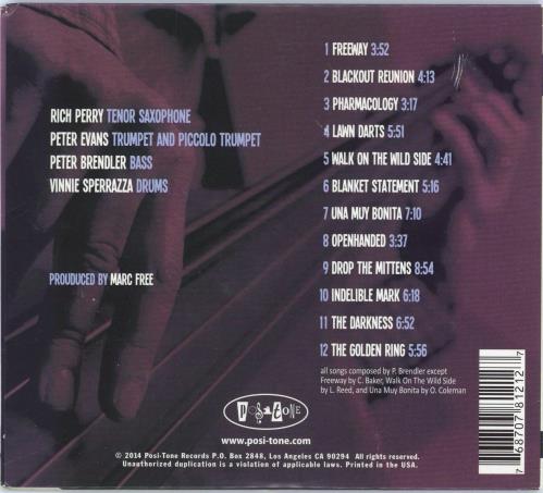 Peter Brendler Outside The Line CD album (CDLP) US 3U4CDOU770818