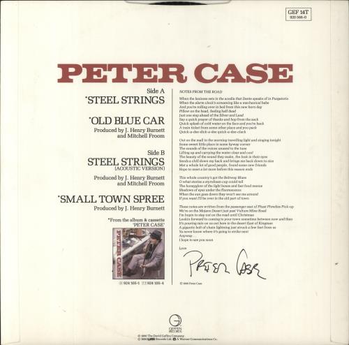 Peter Case Steel Strings 12" vinyl single (12 inch record / Maxi-single) UK ERC12ST795928