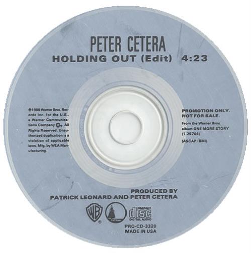 Peter Cetera Holding Out CD single (CD5 / 5") US CETC5HO437211