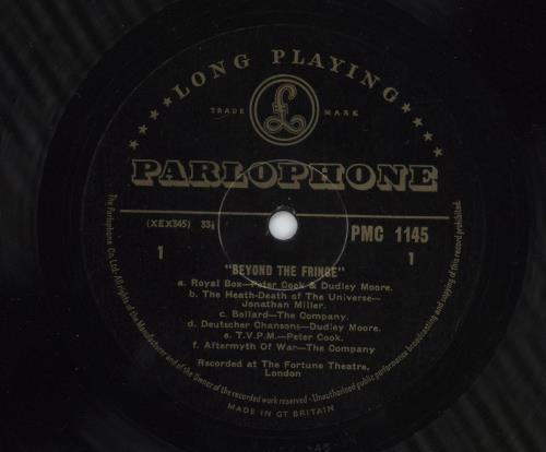 Peter Cook & Dudley Moore Beyond The Fringe - 1st - EX vinyl LP album (LP record) UK P&DLPBE778525
