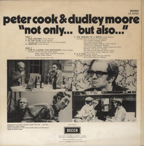 Peter Cook & Dudley Moore Not Only But Also vinyl LP album (LP record) UK P&DLPNO866650