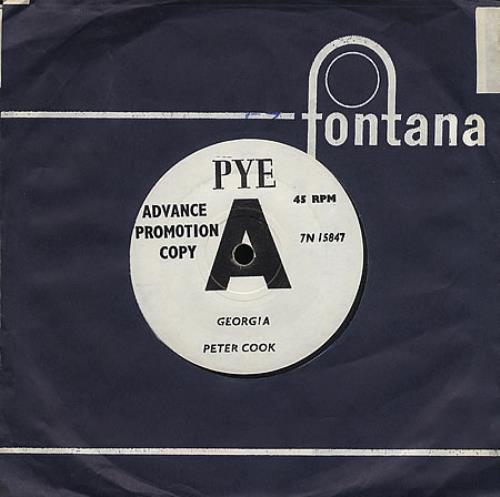 Peter Cook Georgia 7" vinyl single (7 inch record / 45) UK P\C07GE366048