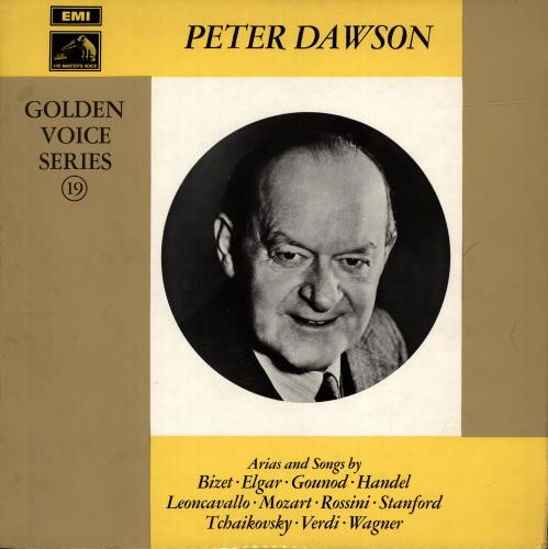 Peter Dawson Golden Voice Series (No. 19) vinyl LP album (LP record) UK P11LPGO689529