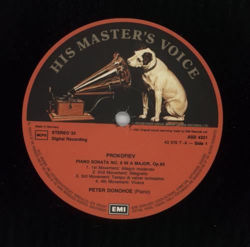 Peter Donohoe Three Movements From 'Petrushka' / Sonata No.6 In A Op.82 / tude Tableau In E Flat Minor Op.39 No.5 vinyl LP album (LP record) UK 847LPTH863795