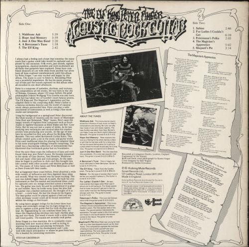 Peter Finger Acoustic Rock Guitar-white label vinyl LP album (LP record) UK P5TLPAC800361