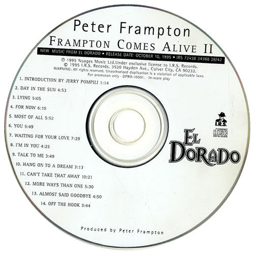 Peter Frampton Framptom Comes Alive 11 CD album (CDLP) US PFRCDFR111850