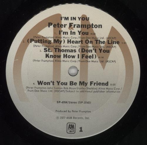 Peter Frampton I'm In You - Hype Stickered Shrink vinyl LP album (LP record) US PFRLPIM874607