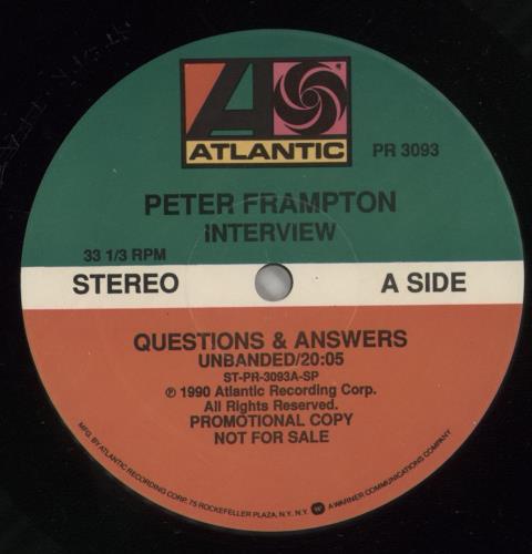 Peter Frampton Perfect Fit - A Candid Interview vinyl LP album (LP record) US PFRLPPE367049