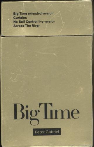 Peter Gabriel Big Time cassette single UK GABCMBI26629