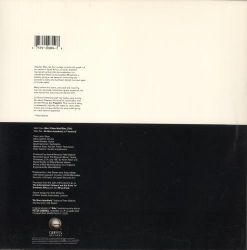Peter Gabriel Biko 12" vinyl single (12 inch record / Maxi-single) US GAB12BI243557