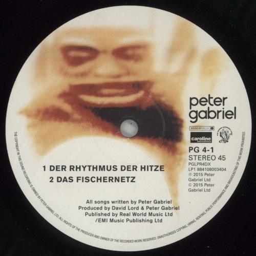 Peter Gabriel Deutsches Album - 180gm 2-LP vinyl record set (Double LP Album) UK GAB2LDE725025