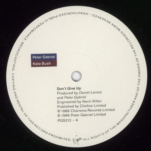 Peter Gabriel Don't Give Up 12" vinyl single (12 inch record / Maxi-single) UK GAB12DO28892