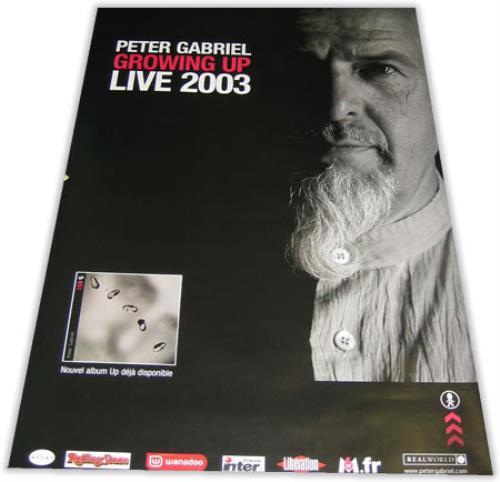 Peter Gabriel Growing Up Live 2003 poster French GABPOGR389716