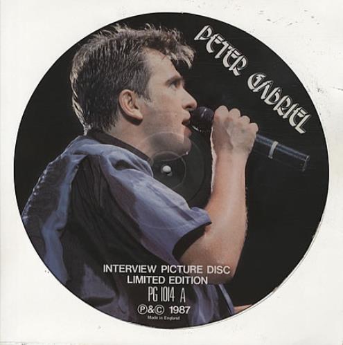 Peter Gabriel Interview Picture Disc picture disc LP (vinyl picture disc album) UK GABPDIN334720