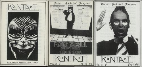 Peter Gabriel KoNTAkT - 30 Copies fanzine UK GABFAKO656642