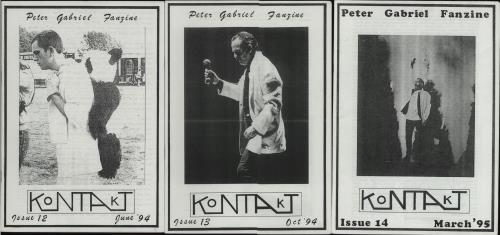 Peter Gabriel KoNTAkT - 30 Copies fanzine UK GABFAKO656642