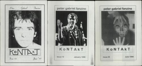 Peter Gabriel KoNTAkT - 30 Copies fanzine UK GABFAKO656642