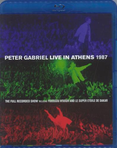 Peter Gabriel Live In Athens 1987 (The Full Recorded Show) Blu Ray DVD UK GABBRLI822145