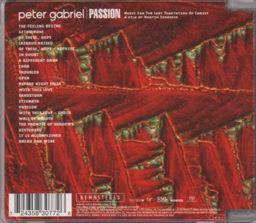 Peter Gabriel Passion super audio CD SACD UK GABSAPA241155