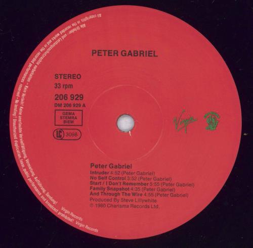 Peter Gabriel Peter Gabriel III vinyl LP album (LP record) German GABLPPE833270