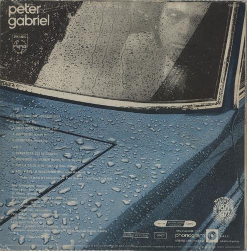 Peter Gabriel Peter Gabriel vinyl LP album (LP record) Argentinean GABLPPE656827