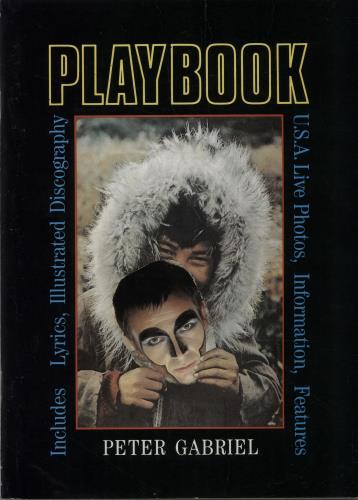 Peter Gabriel Playbook + ticket stub tour programme UK GABTRPL260900