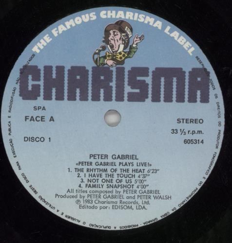 Peter Gabriel Plays Live 2-LP vinyl record set (Double LP Album) Portuguese GAB2LPL869268