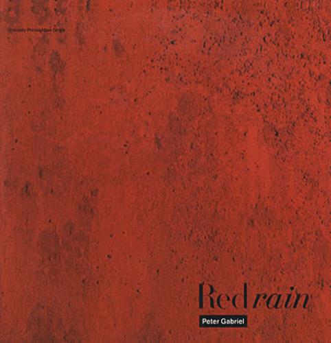 Peter Gabriel Red Rain 12" vinyl single (12 inch record / Maxi-single) US GAB12RE179865