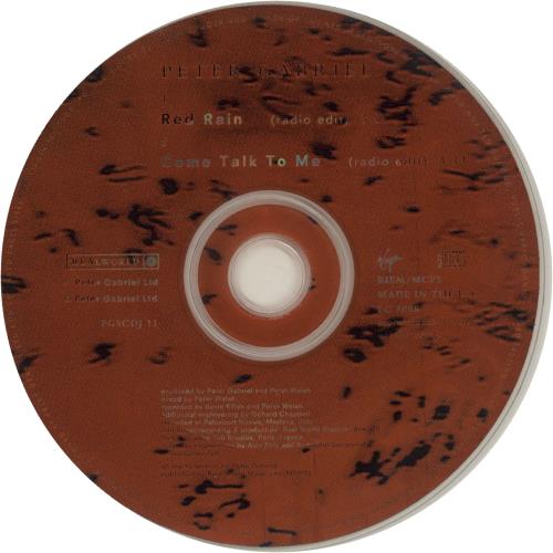 Peter Gabriel Red Rain CD single (CD5 / 5") UK GABC5RE32192