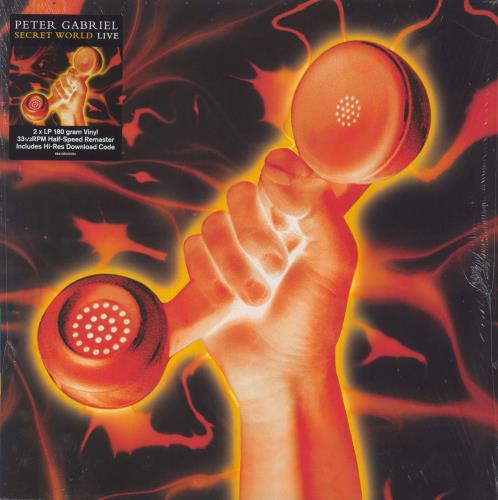 Peter Gabriel Secret World Live: Half Speed Mastered 2-LP vinyl record set (Double LP Album) UK GAB2LSE819434