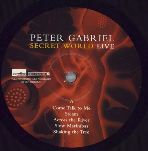Peter Gabriel Secret World Live: Half Speed Mastered 2-LP vinyl record set (Double LP Album) UK GAB2LSE819434
