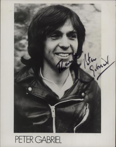 Peter Gabriel Signed Photograph photograph UK GABPHSI258488