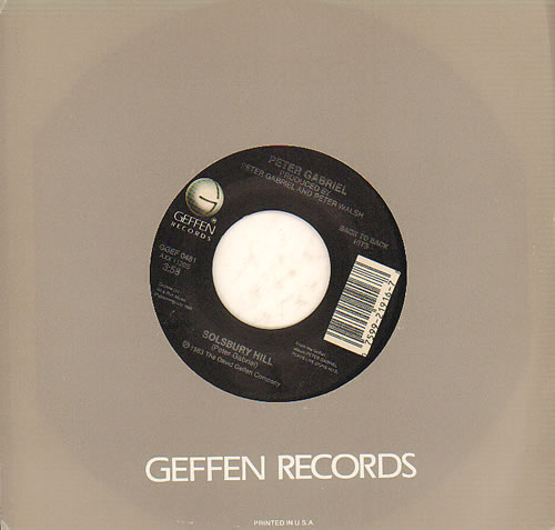 Peter Gabriel Solsbury Hill 7" vinyl single (7 inch record / 45) US GAB07SO640629