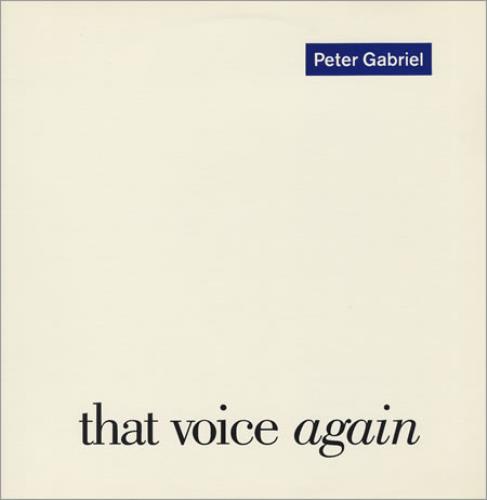 Peter Gabriel That Voice Again 12" vinyl single (12 inch record / Maxi-single) US GAB12TH47036
