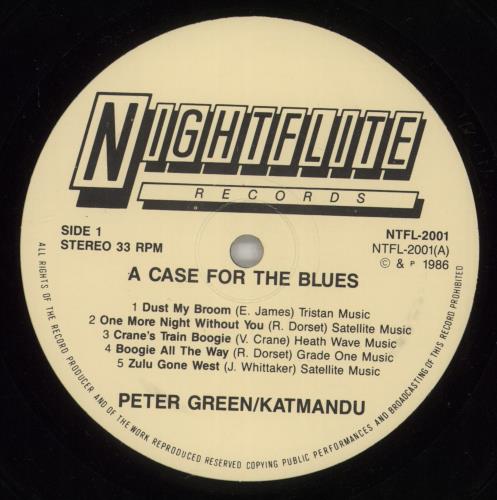Peter Green A Case For The Blues / Katmandu vinyl LP album (LP record) UK PGRLPAC654660