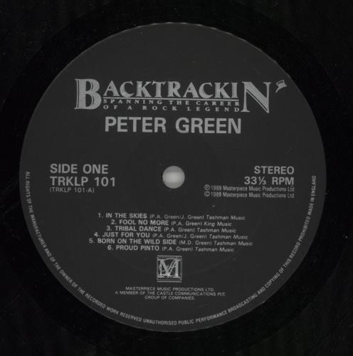 Peter Green Backtrackin' - Spanning The Career Of A Rock Legend 2-LP vinyl record set (Double LP Album) UK PGR2LBA870806
