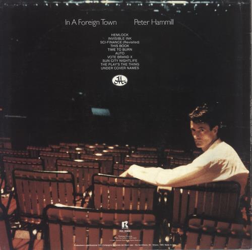 Peter Hammill In A Foreign Town vinyl LP album (LP record) Italian HMLLPIN727245