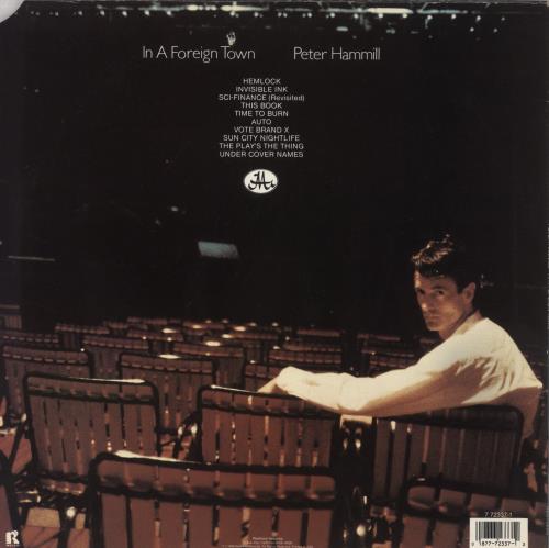 Peter Hammill In A Foreign Town vinyl LP album (LP record) US HMLLPIN839764