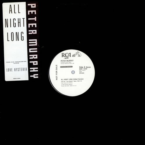 Peter Murphy All Night Long 12" vinyl single (12 inch record / Maxi-single) US PEM12AL199603